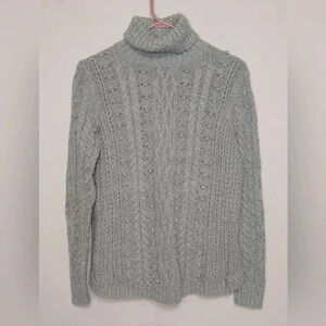 Gap Cable Popcorn Knit Cotton Wool Blend Sweater, Size S